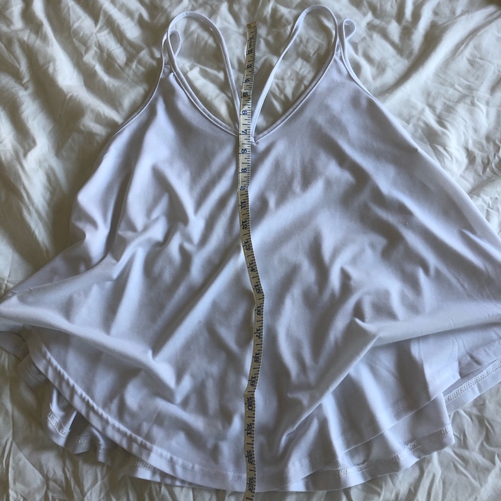 White, flowy, strappy tank